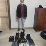 Ayakkabı hırsızı polislere yakalandı