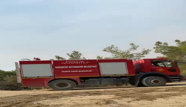 Gaziantep Büyükşehir Belediyesi, Osmaniye’de çıkan orman yangınına itfaiye ekibiyle destek oldu