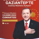 CUMHURBAŞKANI ERDOĞAN GAZİANTEP’E GELİYOR