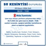 GASKİ’den su kesintisi açıklaması: O mahallelerde sular kesilecek!