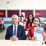 Gaziantep’te Şahinbey Belediyesi’nden öğrencilere deneme seti desteği