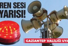 Gaziantep Valiliği uyardı: 10 Kasım’da sirenler çalacak!