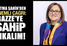 Fatma Şahin’den çağrı: Gaziantep’in çocukları, Gazze’nin evlatlarına sahip çıksın
