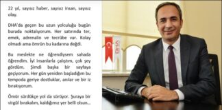 Kırmızıtaş’tan DHA’ya duygusal veda