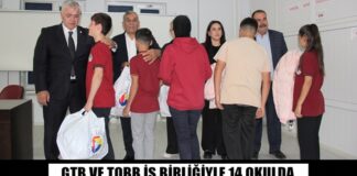 Gaziantep Ticaret Borsası’ndan 1600 öğrenciye kışlık giyim desteği