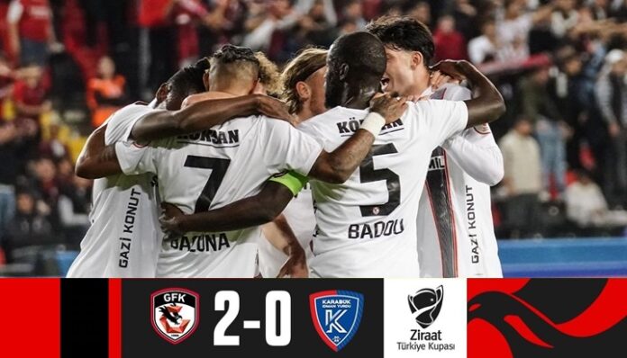 Ziraat Türkiye Kupası'nda Gaziantep FK 2 golle üst tura yükseldi