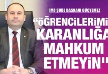 İMO Gaziantep Şube Başkanı Güçyetmez, öğrenciler için kış saati uygulaması istedi