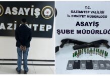 Gaziantep’te kaçak silah ve cep telefonları ele geçirildi
