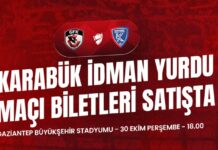 Gaziantep  FK-Karabük İdman Yurdu maçı biletleri satışa çıktı
