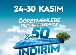Öğretmenlere tren biletlerinde yüzde 50 indirim uygulanacak