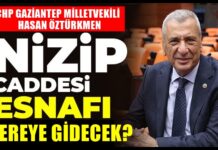 Öztürkmen’nden çarpıcı soru: Nizip Caddesi esnafı nereye gidecek?