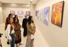 GAÜN Güzel Sanatlar Fakültesi öğrencileri SANKO Sanat Galerisi’ni ziyaret etti