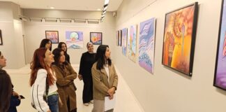 GAÜN Güzel Sanatlar Fakültesi öğrencileri SANKO Sanat Galerisi’ni ziyaret etti