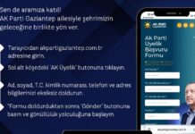 AK Parti Gaziantep’te dijital üyelik dönemi başladı