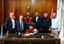 Depremzede Hasan, Gaziantep FK tesislerinde ağırlandı