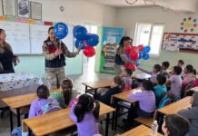 Gaziantep jandarmasından öğrencileri sevindiren ziyaret