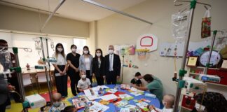 Tahmazoğlu’ndan lösemili çocuklara moral ziyareti