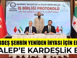 Şahinbey Belediyesi’nden Halep’e kardeşlik eli