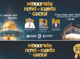 AGD Gaziantep Şubesi Başkanı Fidan’dan Mekke’nin Fethi ve Kudüs Gecesi’ne davet