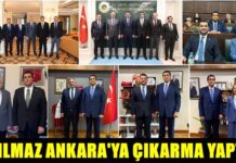 Başkan Yılmaz Ankara’da önemli temaslar gerçekleştirdi