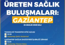 Gaziantep’te “Üreten Sağlık Buluşmaları” etkinliği düzenlenecek