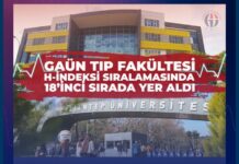 Gaziantep Üniversitesi Tıp Fakültesi 18’inci sırada yer aldı