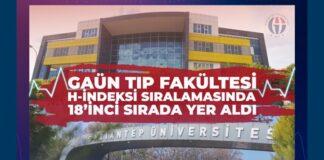 Gaziantep Üniversitesi Tıp Fakültesi 18’inci sırada yer aldı