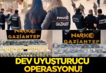Dev uyuşturucu operasyonu: Gaziantep dahil 72 ilde 970 kişi gözaltında!
