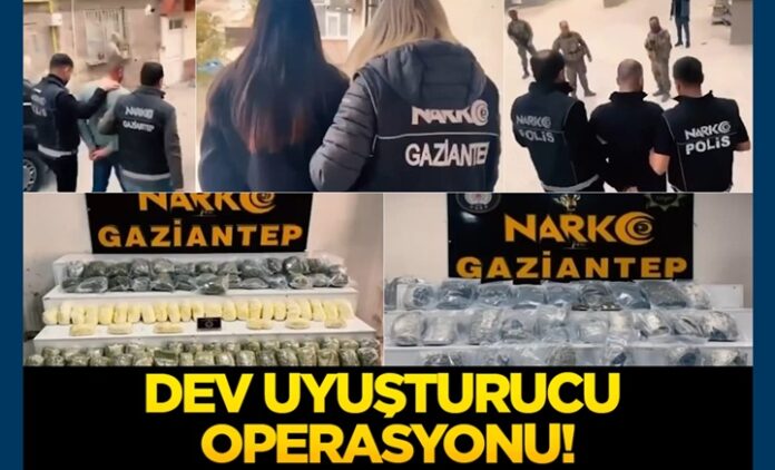 Dev uyuşturucu operasyonu: Gaziantep dahil 72 ilde 970 kişi gözaltında!