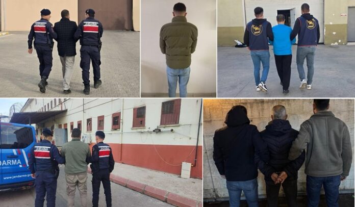Kesinleşmiş hapis cezası bulunan firari 5 hükümlü Gaziantep'te yakalandı