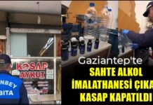 Bunu da gördük: Gaziantep’teki kasap, sahte alkol imalathanesi çıktı!
