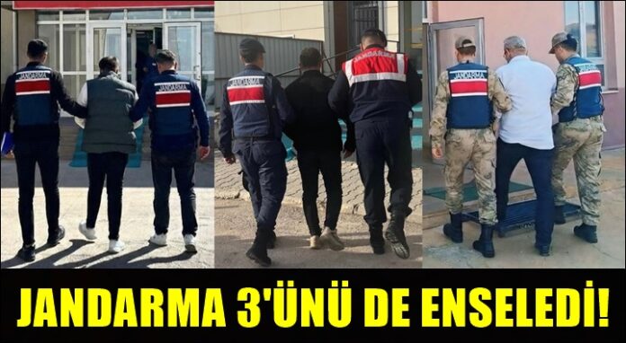 Firari 3 hükümlü Gaziantep'te jandarma operasyonuyla yakalandı!