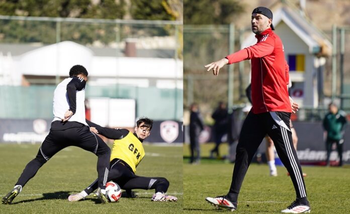 Gaziantep FK, Başakşehir maçı mesaisini sürdürdü