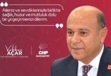 CHP Gaziantep İl Başkanı Açar’dan yeni yıl mesajı: 2026’dan umutluyuz