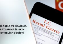 “İşyeri açma ve çalışma ruhsatlarına ilişkin yönetmelik” değişti