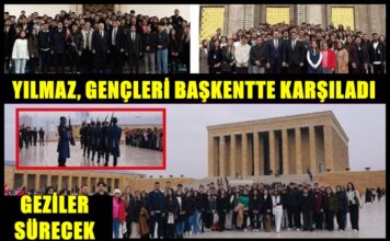Yılmaz gençlerle Ankara’yı gezdi