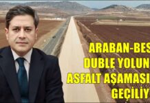 AK Parti Gaziantep Milletvekili Şahin’den Araban-Besni yolu müjdesi