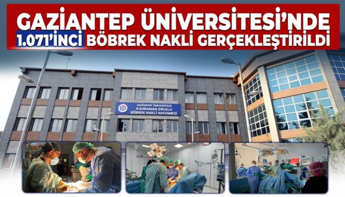 Gaziantep Üniversitesi'nde 1.071'inci böbrek nakli törenle kutlandı