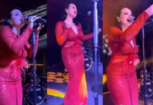 Asude Cemre yeni yılı sahnede karşıladı: Geceyi salladı!