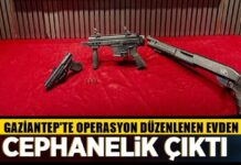 Gaziantep’te o evin bodrumundan cephanelik çıktı