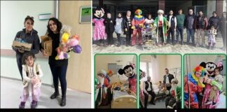 Gaziantep İyilik Hareketi Derneği’nden çocuk hastalara yeni yıl sürprizi