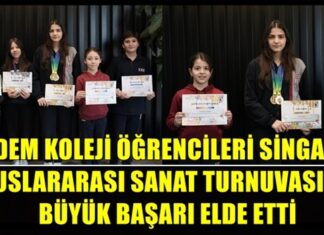 Erdem Koleji’nden uluslararası sanat arenasında çok yönlü başarı