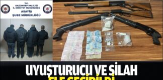 Uyuşturucu ve silah operasyonu: Gaziantep’te 4 gözaltı