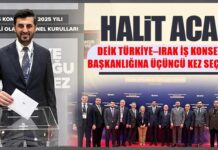 Gaziantep iş dünyasının başarısı! Halit Acar üçüncü kez DEİK/Türkiye–Irak İş Konseyi Başkanı seçildi