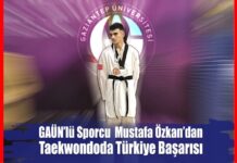 Gaziantep Üniversitesi sporcusu Mustafa Özkan, Türkiye üçüncüsü oldu