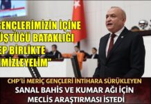 CHP Gaziantep Milletvekili Meriç, gençlerin sürüklendiği bahis ve kumar bataklığına dikkat çekti