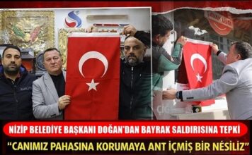 Gaziantep’in bayrak duyarlılığı: Nizip kırmızı-beyaza büründü!