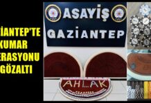 Gaziantep’te kumar operasyonu: 4 gözaltı