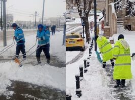 Kaldırımlarda yaya güvenliği için Gaziantep Büyükşehir çalışıyor