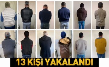 Gaziantep’te polis operasyonlarında 13 firari yakalandı